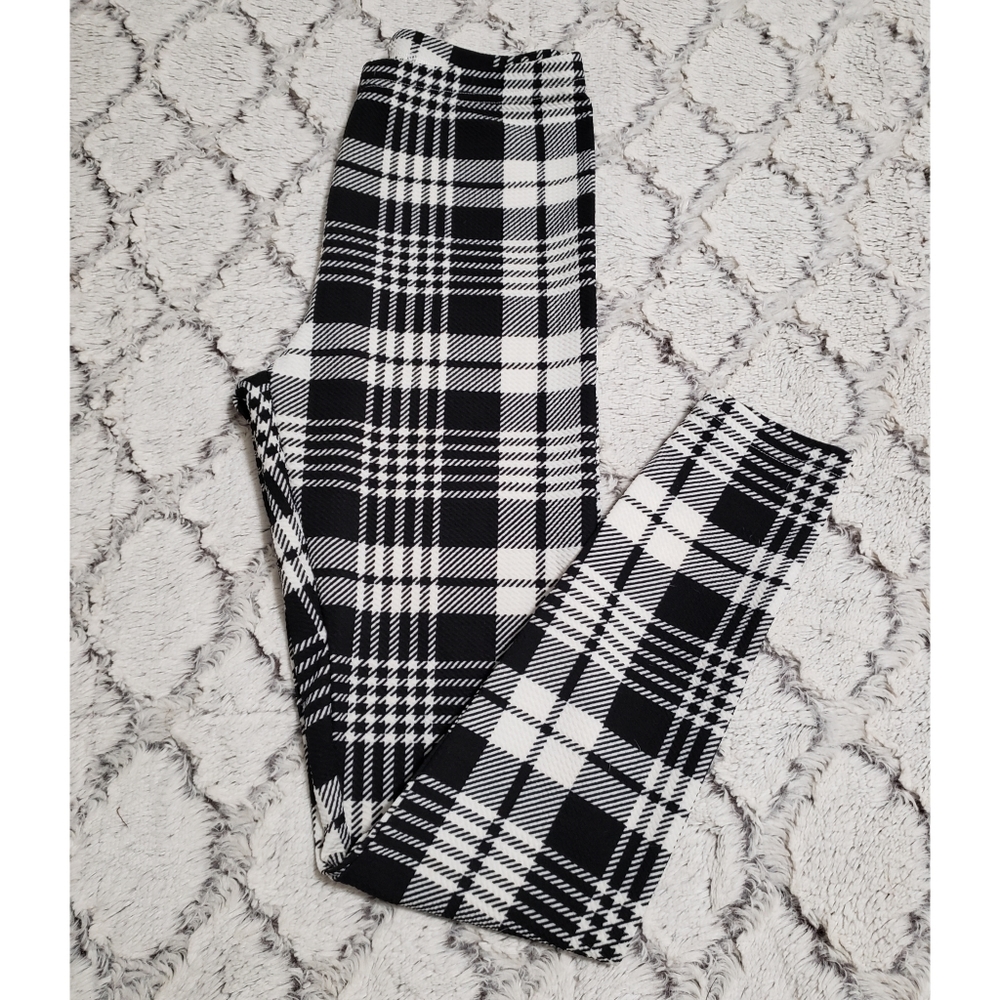 Plaid leggings size small